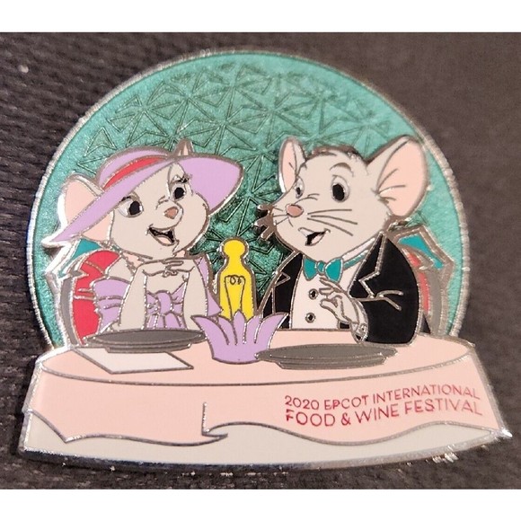 Disney Pin 00040 RESCUERS MICE EPCOT FOOD PP Preproduction Sample Proof LE 3 - Picture 1 of 6